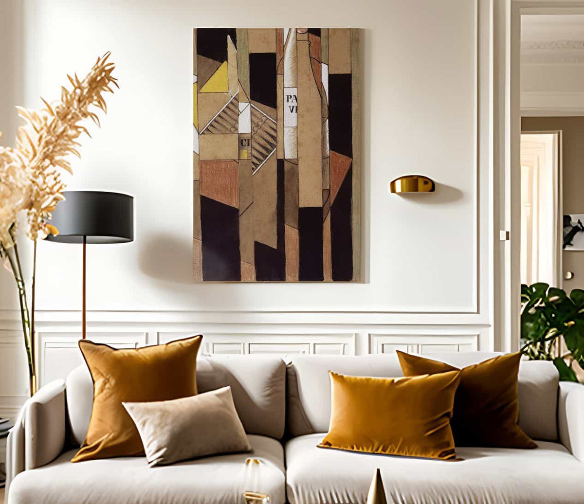 Still Life With Bottle And Cigars By Juan Gris Fine Art Print