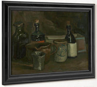 Still Life With Bottles And Earthenware By Vincent Van Gogh Fine Art Print
