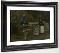 Still Life With Bottles And Earthenware By Vincent Van Gogh Fine Art Print
