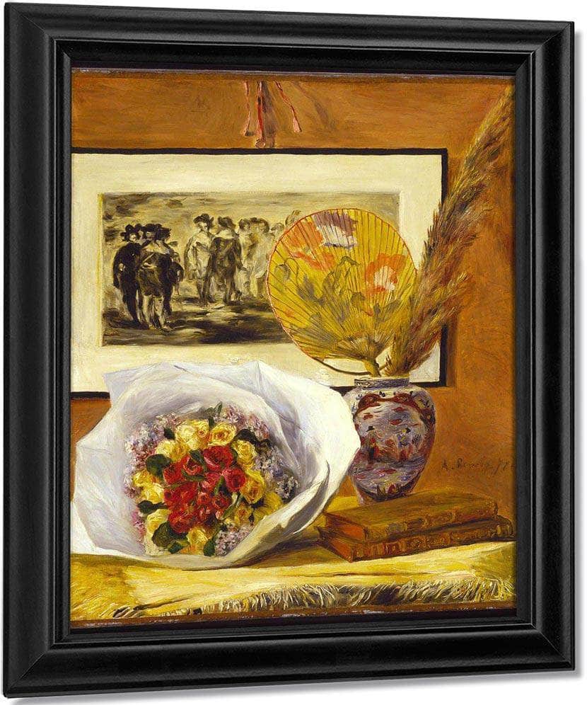 Still Life With Bouquet By Pierre August Renoir Fine Art Print