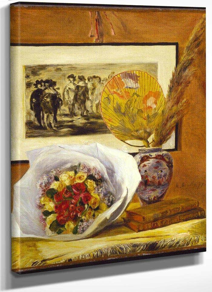 Still Life With Bouquet By Pierre August Renoir Fine Art Print