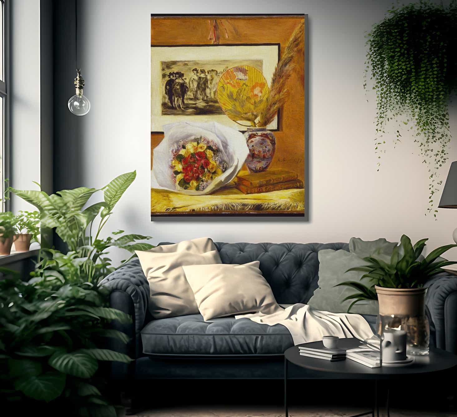 Still Life With Bouquet By Pierre August Renoir Fine Art Print