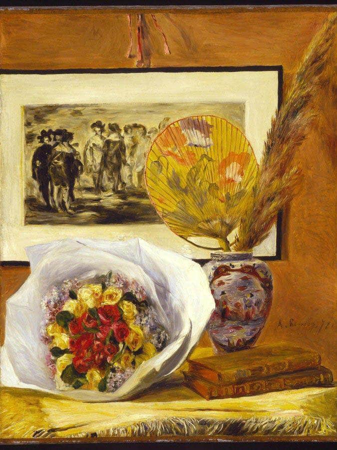Still Life With Bouquet By Pierre August Renoir Fine Art Print
