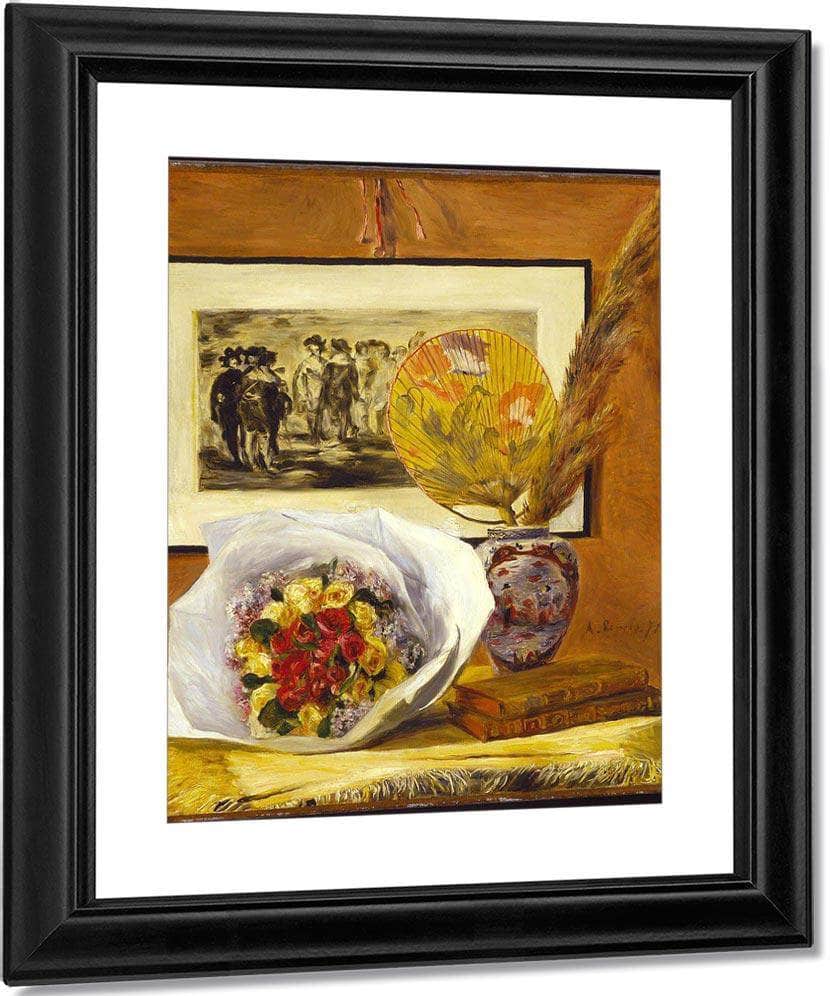 Still Life With Bouquet By Pierre August Renoir Fine Art Print