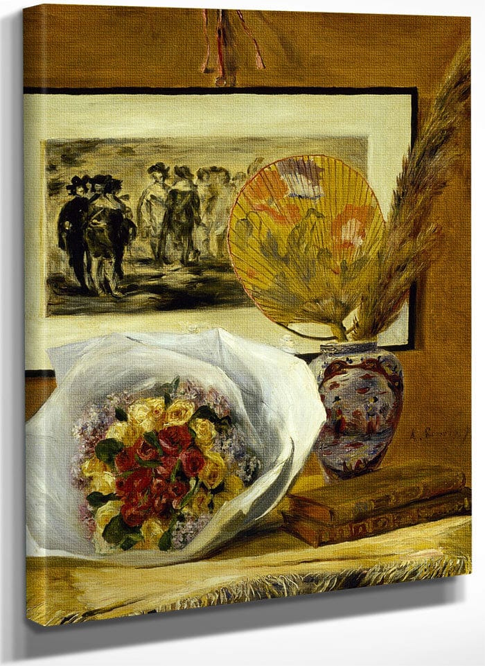 Still Life With Bouquet By Pierre Auguste Renoir Fine Art Print