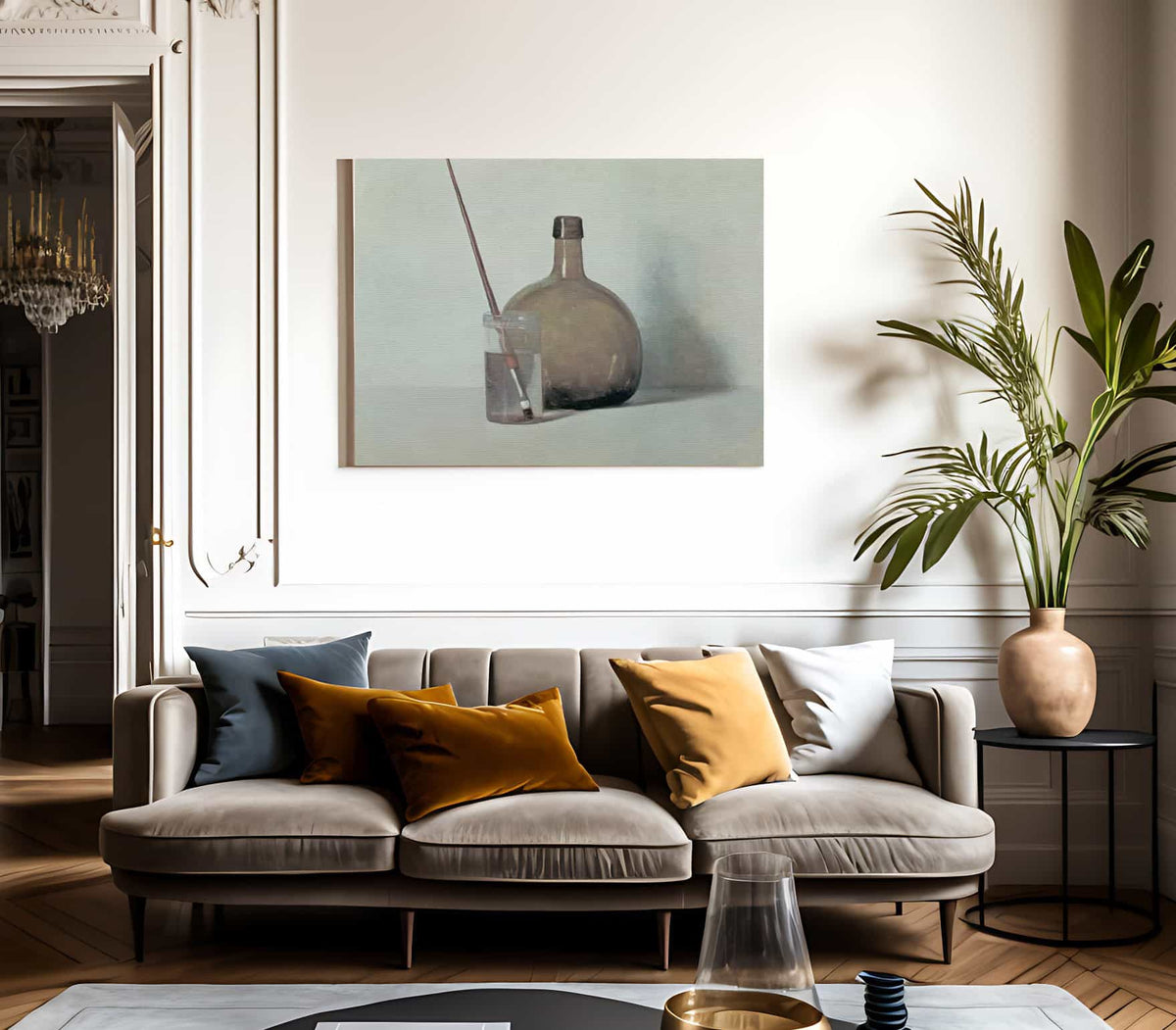 Still Life With Brush By NC Wyeth Fine Art Print