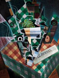 Still Life With Checkered Tablecloth Painting Juan Gris Canvas Art Fine Art Print