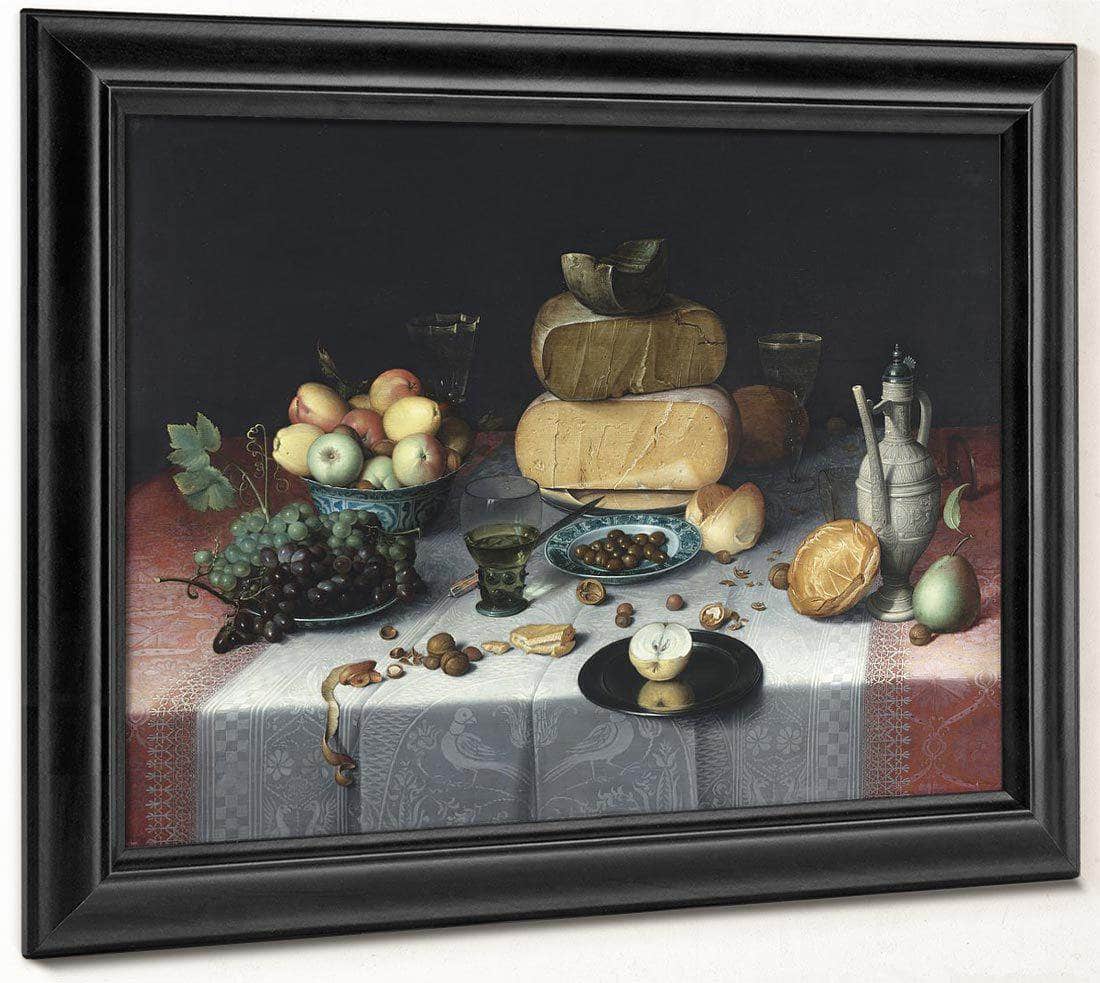 Still Life With Cheeses By Floris Claesz Van Dyck Fine Art Print