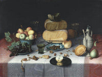 Still Life With Cheeses By Floris Claesz Van Dyck Fine Art Print