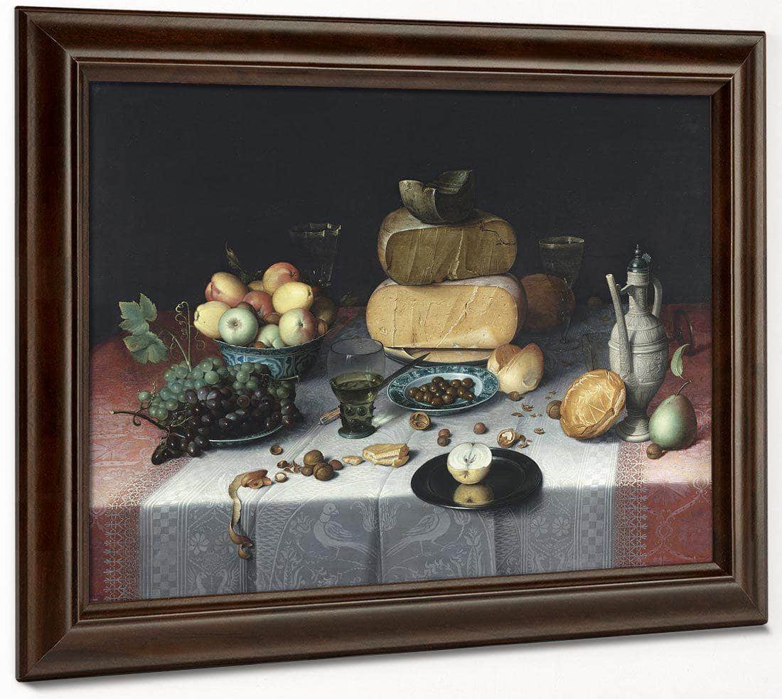 Still Life With Cheeses By Floris Claesz Van Dyck Fine Art Print