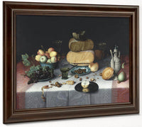 Still Life With Cheeses By Floris Claesz Van Dyck Fine Art Print