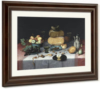 Still Life With Cheeses By Floris Claesz Van Dyck Fine Art Print