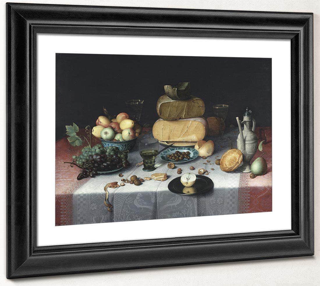 Still Life With Cheeses By Floris Claesz Van Dyck Fine Art Print