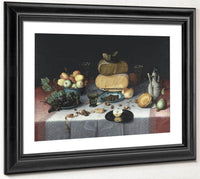 Still Life With Cheeses By Floris Claesz Van Dyck Fine Art Print
