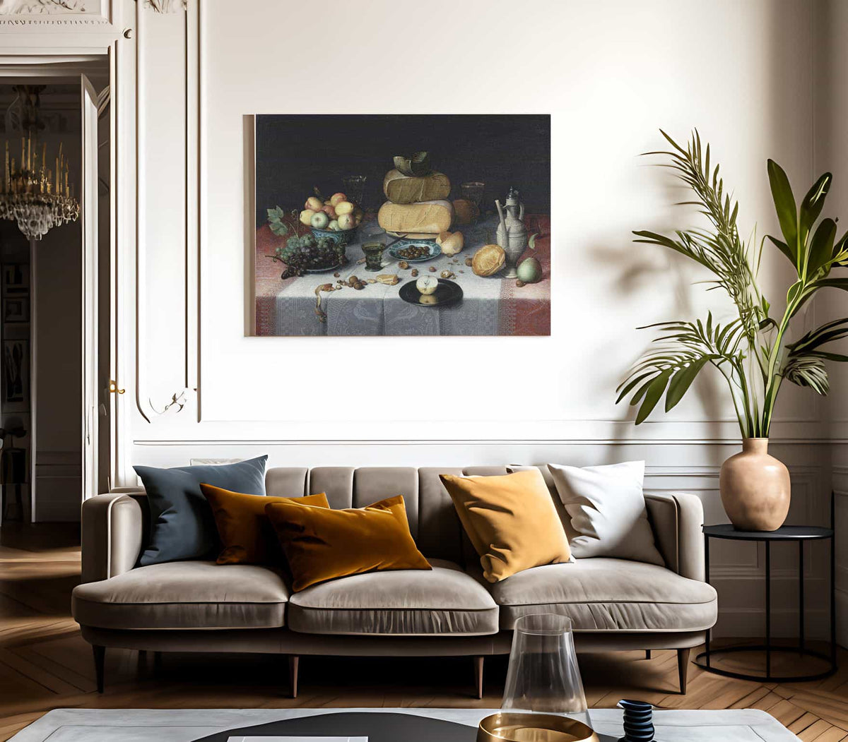 Still Life With Cheeses By Floris Claesz Van Dyck Fine Art Print