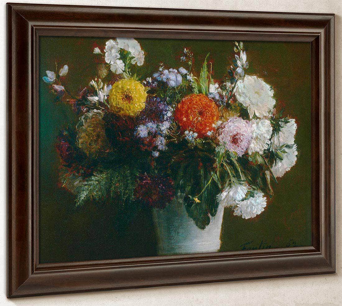 Still Life With Chrysanthemums By Henri Fantin Latour Fine Art Print