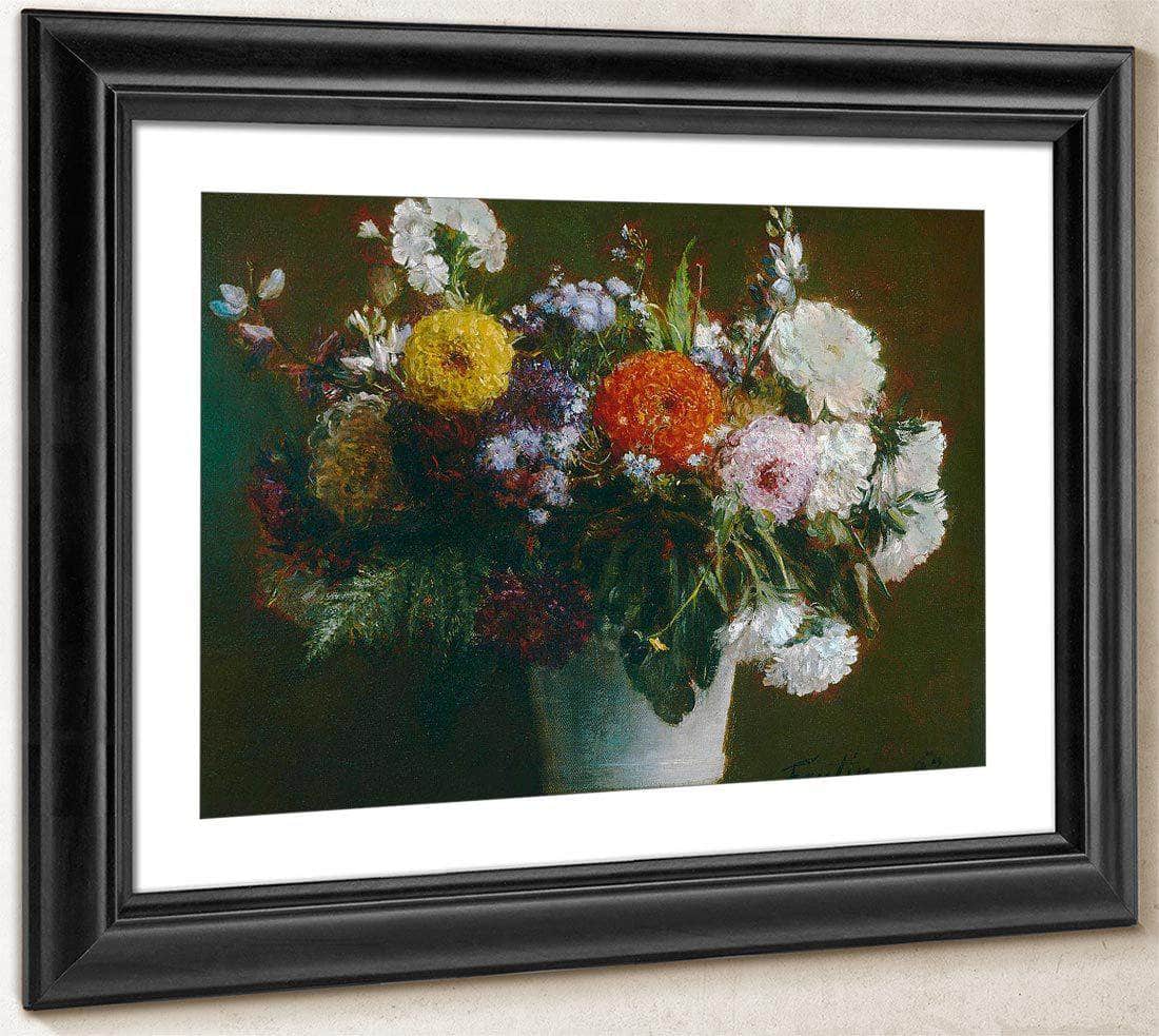 Still Life With Chrysanthemums By Henri Fantin Latour Fine Art Print