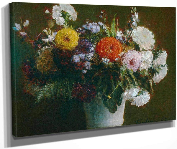 Still Life With Chrysanthemums By Henri Fantin Latour Fine Art Print