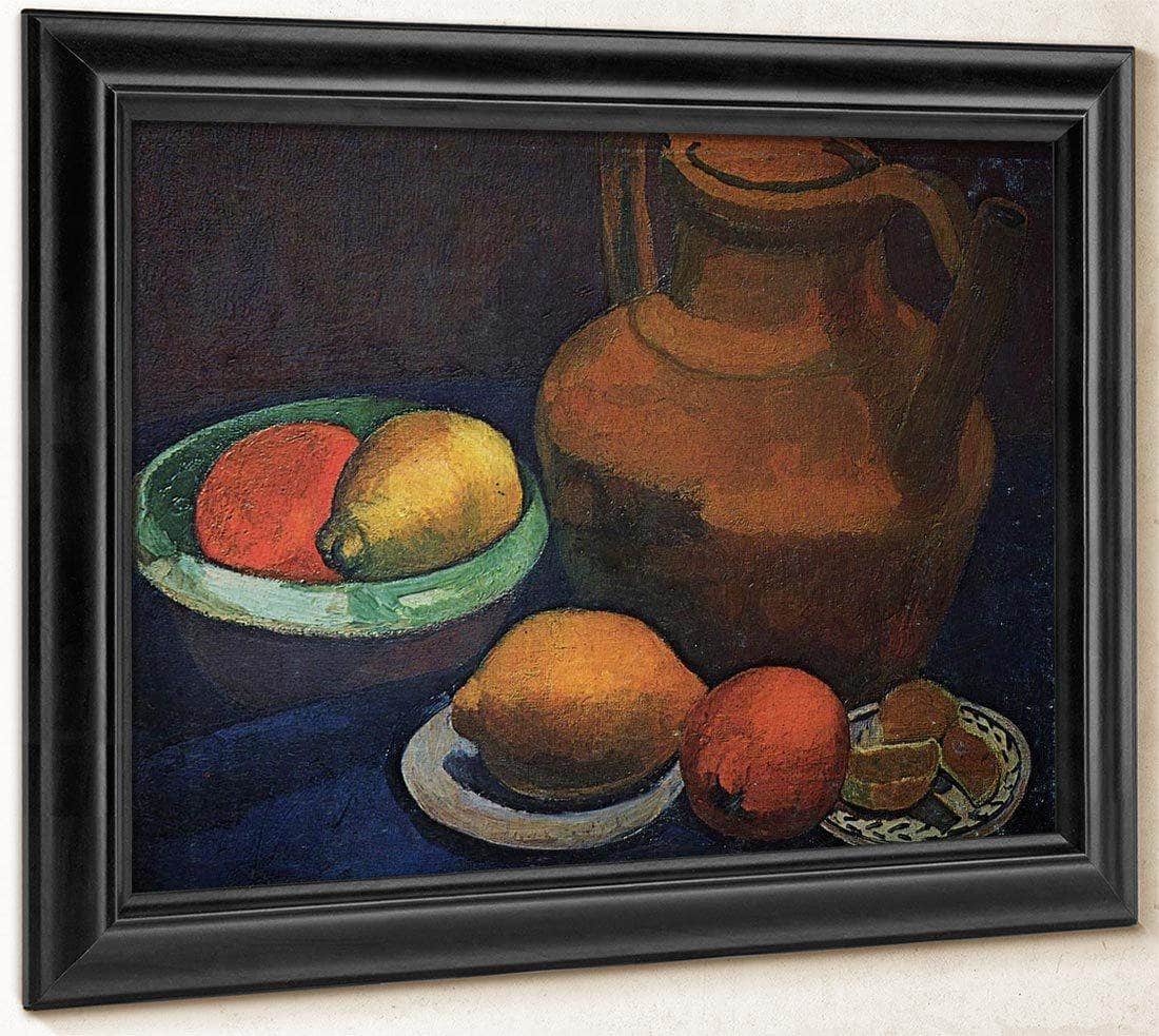 Still Life With Clay Pitcher By Paula Modersohn Becker Fine Art Print