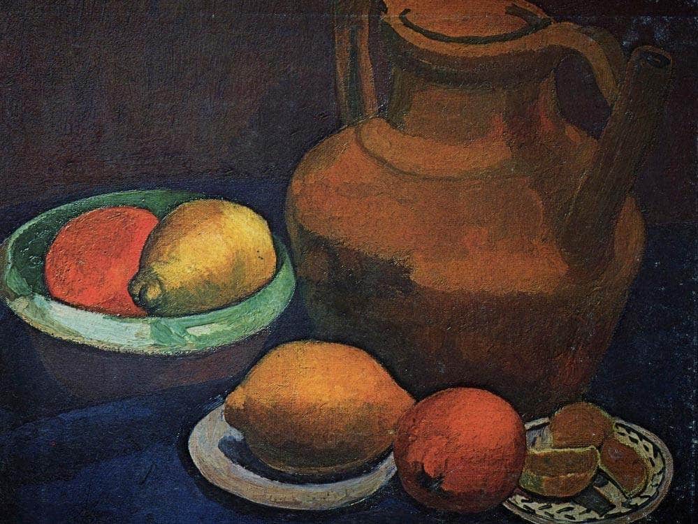 Still Life With Clay Pitcher By Paula Modersohn Becker Fine Art Print