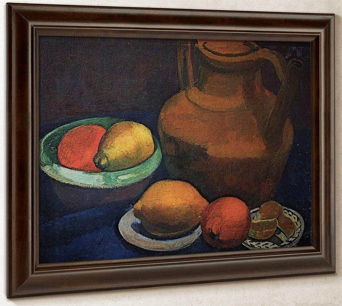 Still Life With Clay Pitcher By Paula Modersohn Becker Fine Art Print