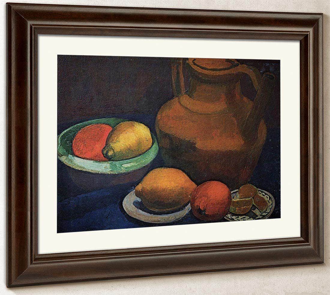 Still Life With Clay Pitcher By Paula Modersohn Becker Fine Art Print