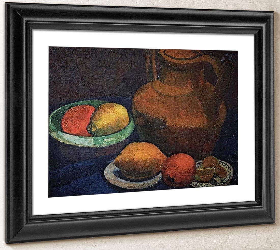 Still Life With Clay Pitcher By Paula Modersohn Becker Fine Art Print