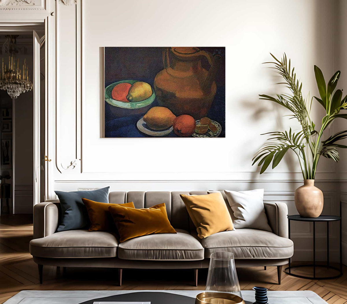 Still Life With Clay Pitcher By Paula Modersohn Becker Fine Art Print