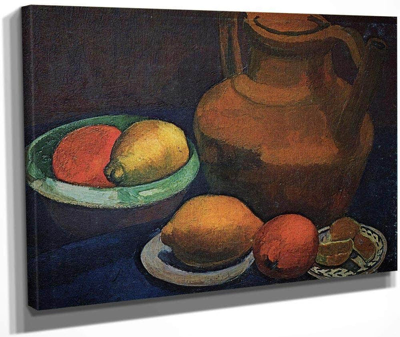 Still Life With Clay Pitcher By Paula Modersohn Becker Fine Art Print