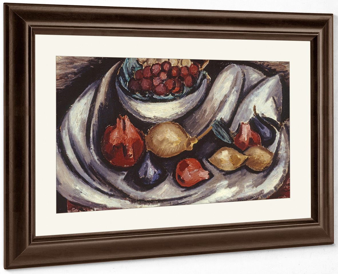 Still Life With Compote And Fruit By Marsden Hartley Fine Art Print