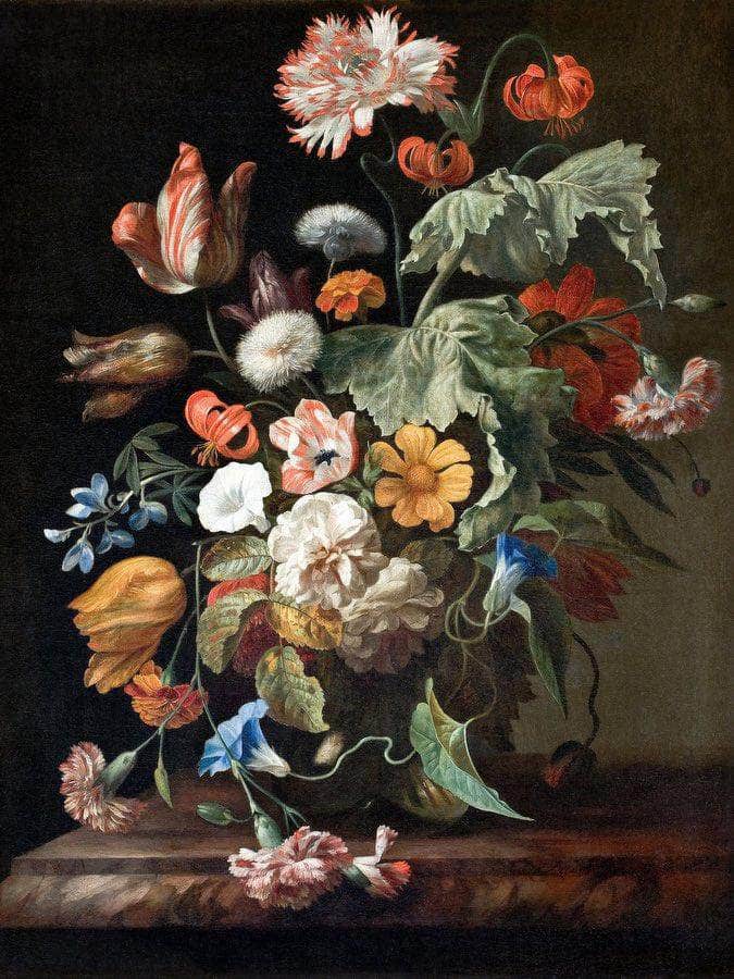 Still Life With Flowers 1700 By Rachel Ruysch Fine Art Print
