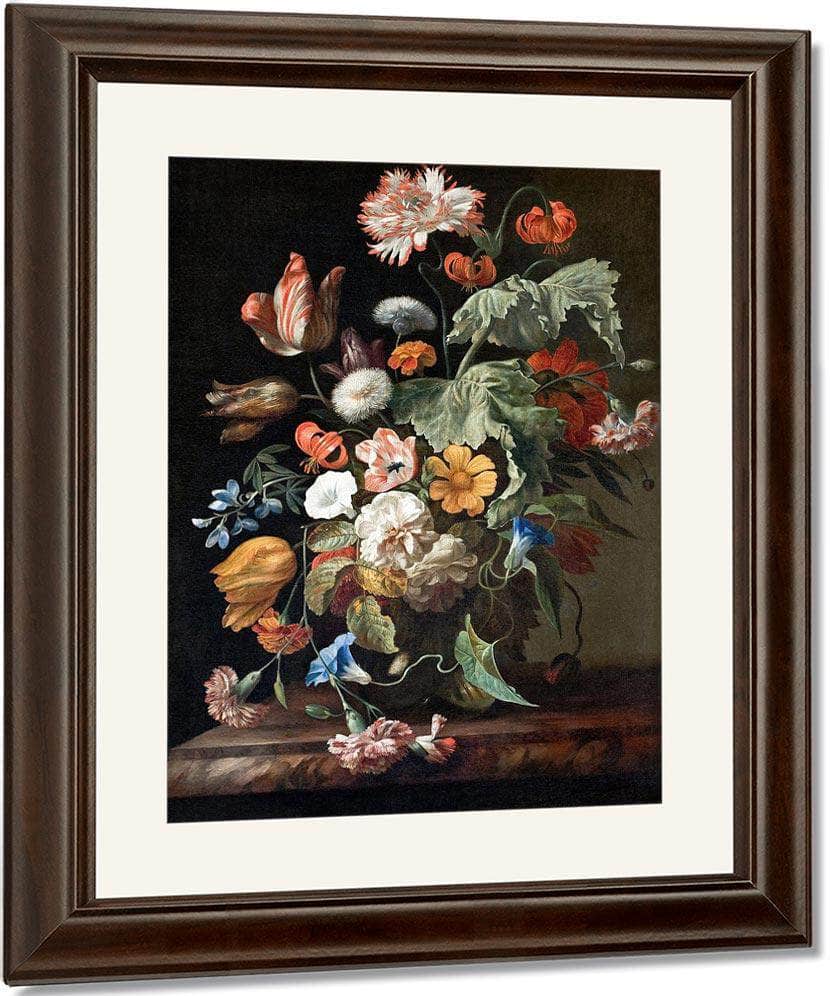 Still Life With Flowers 1700 By Rachel Ruysch Fine Art Print