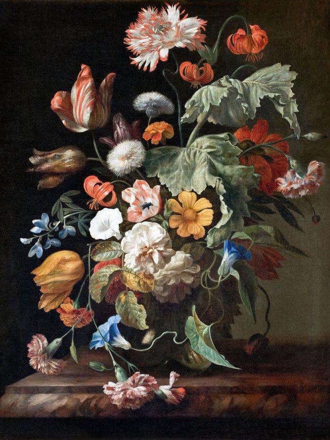 Still Life With Flowers By Rachel Ruysch Fine Art Print