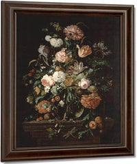 Still Life With Flowers In A Glass Bowl By Jan Davidsz De Heem Fine Art Print