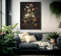 Still Life With Flowers In A Glass Bowl By Jan Davidsz De Heem Fine Art Print