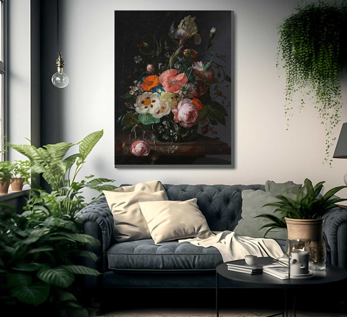 Still Life With Flowers On A Marble Tabletop 1716 By Rachel Ruysch Fine Art Print