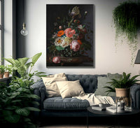 Still Life With Flowers On A Marble Tabletop 1716 By Rachel Ruysch Fine Art Print