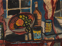 Still Life With Fruit And Bottle By Alfred Henry Maurer Fine Art Print