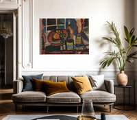 Still Life With Fruit And Bottle By Alfred Henry Maurer Fine Art Print