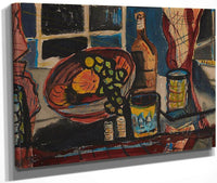 Still Life With Fruit And Bottle By Alfred Henry Maurer Fine Art Print