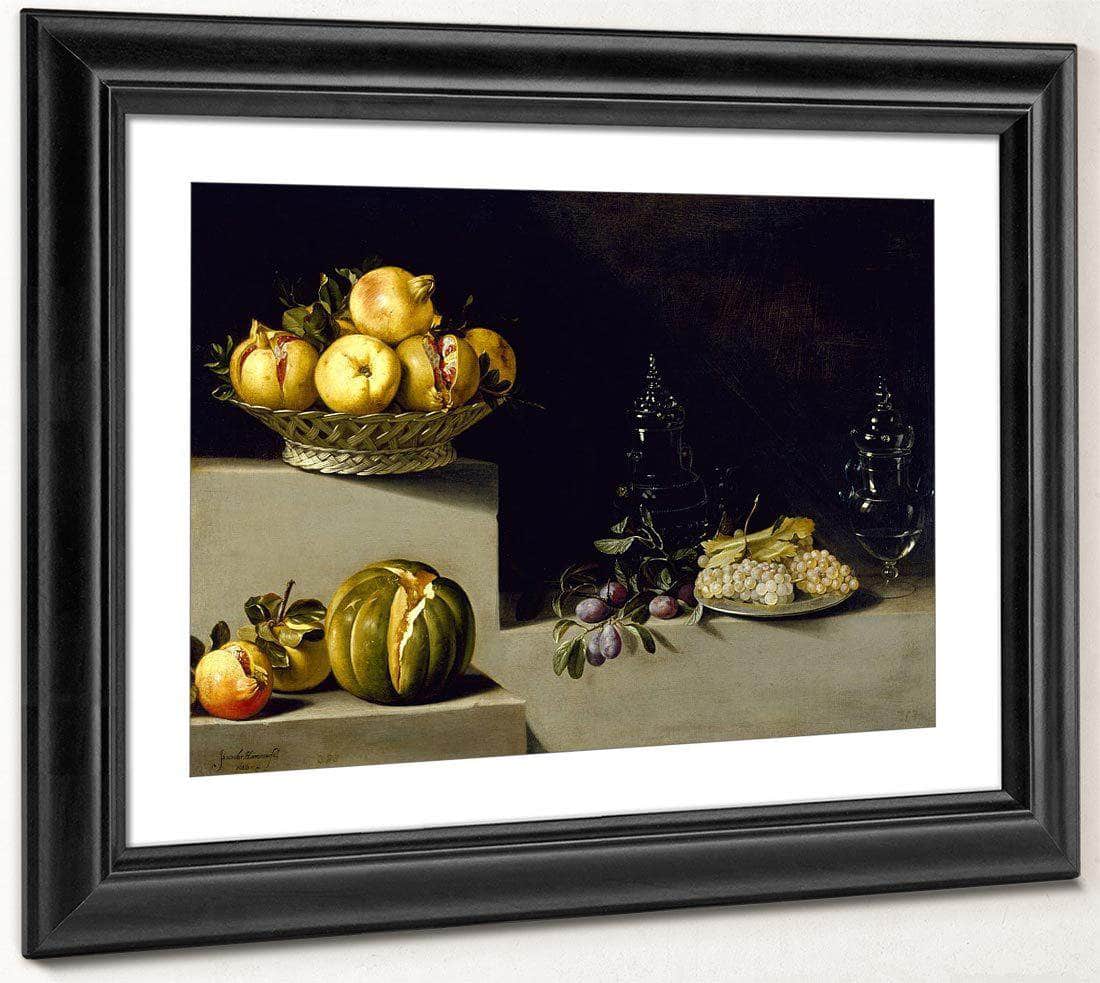 Still Life With Fruit And Glassware By Juan Van Der Hamen Y Leon Fine Art Print