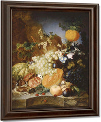 Still Life With Fruit By Jan Van Os Fine Art Print