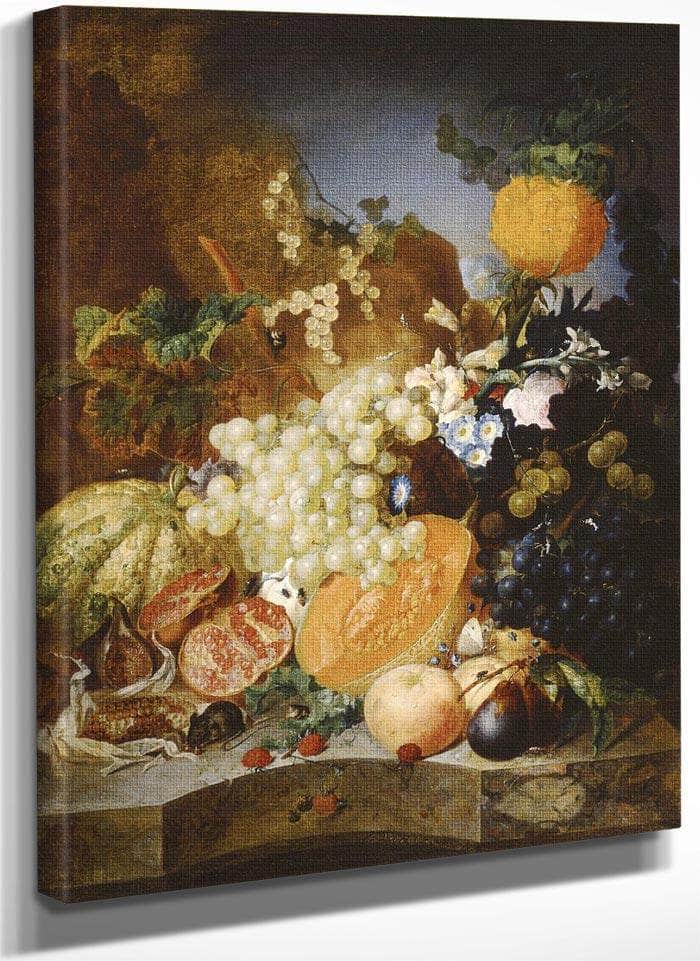 Still Life With Fruit By Jan Van Os Fine Art Print