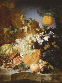 Still Life With Fruit By Jan Van Os Fine Art Print