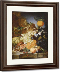 Still Life With Fruit By Jan Van Os Fine Art Print