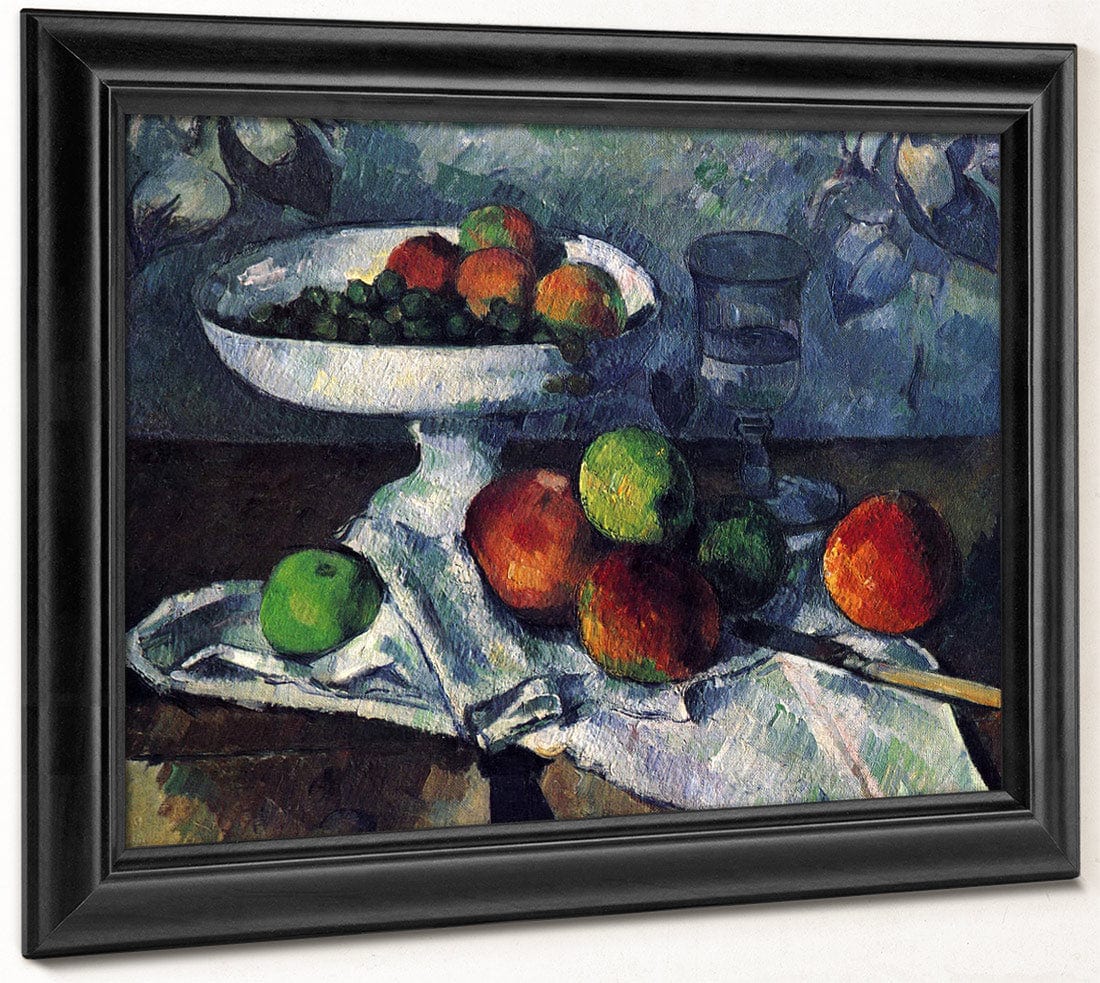 Still Life With Fruit Dish 1879 1880 46X55Cm Museum Of Modern Art By Paul Cezanne Fine Art Print