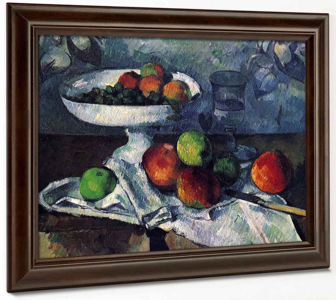 Still Life With Fruit Dish 1879 1880 46X55Cm Museum Of Modern Art By Paul Cezanne Fine Art Print
