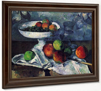 Still Life With Fruit Dish 1879 1880 46X55Cm Museum Of Modern Art By Paul Cezanne Fine Art Print