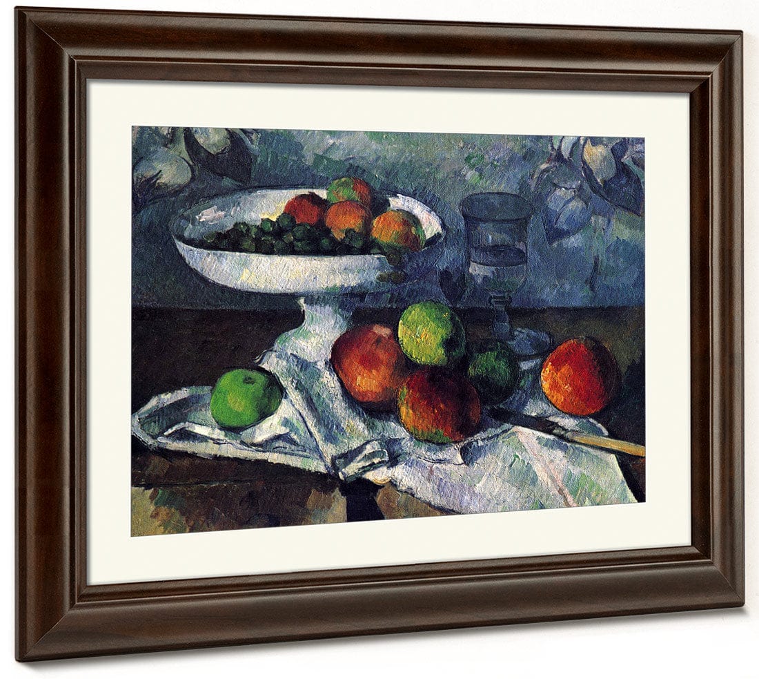 Still Life With Fruit Dish 1879 1880 46X55Cm Museum Of Modern Art By Paul Cezanne Fine Art Print
