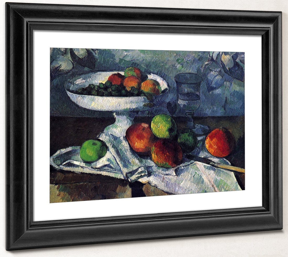 Still Life With Fruit Dish 1879 1880 46X55Cm Museum Of Modern Art By Paul Cezanne Fine Art Print